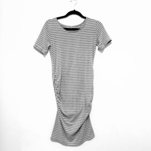 Striped maternity dress